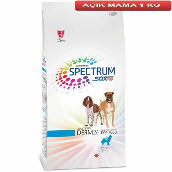 Spectrum Dermo 26 Hassas Derili Balıklı Köpek Maması 1 Kg AÇIK ürün görseli 1