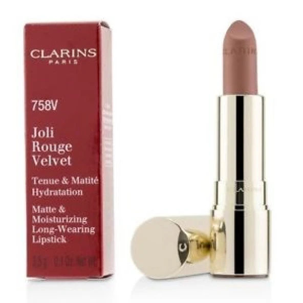 Clarins Joli Rouge Mat 758V Sandy Pink ürün görseli 1