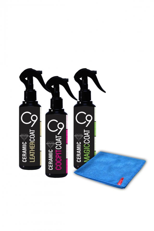 C9 Ceramic 3lü Set & Mikrofiber Bez Hediyeli ürün görseli 1