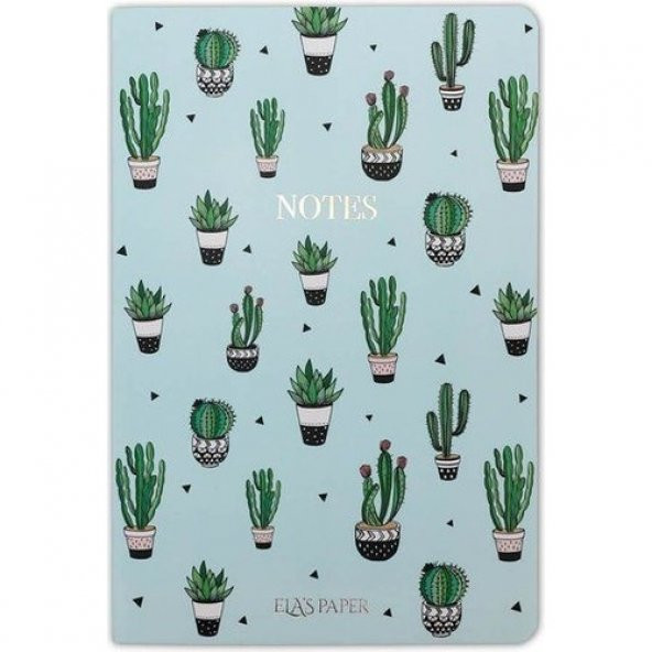 Kaktüs Mavi Notebook - Defter ürün görseli 1