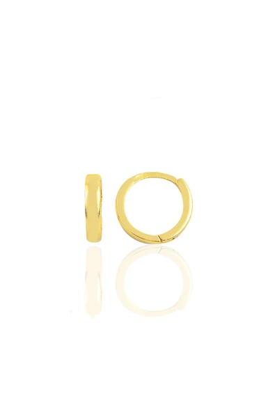 Gümüş altın yaldızlı 10 mm halka küpe Tragus Piercing Helix Kıkırdak Küpesi SGTL11754GOLD ürün görseli 1