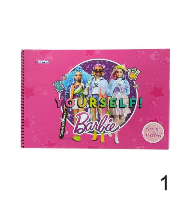 GIPTA 5454 BARBIE SPIRALLI RESIM DEFTERI 17x24 cm ürün görseli 1