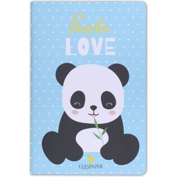 Panda Love Mavi Defter ürün görseli 1