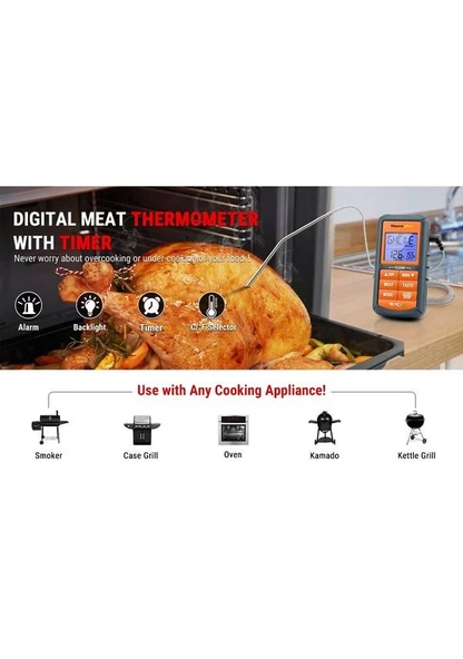 Cosmostech Thermo TP-06B Dijital Et Termometresi - Resim 5
