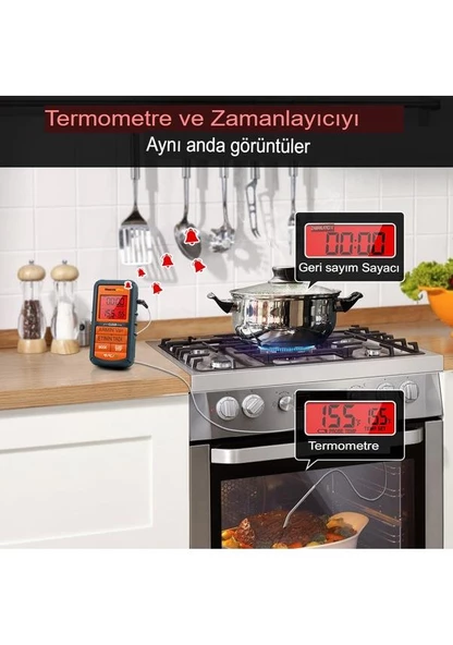 Cosmostech Thermo TP-06B Dijital Et Termometresi - Resim 3