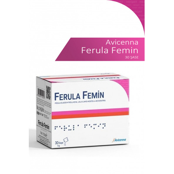 Avicenna - Ferula Femin - Folik Asit ve Çakşır Otu Ekstresi - 30 Saşe ürün görseli 1