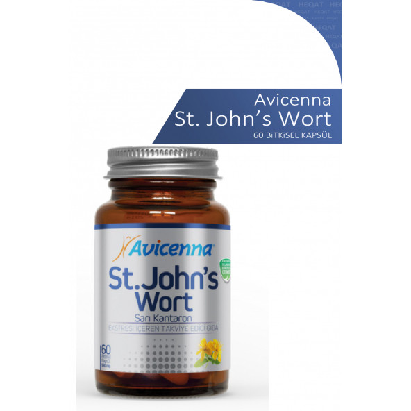 Avicenna - St. JOHN'S Wort - Sarı Kantaron İçeren Gıda Takviyesi - 60 Bitkisel Kapsül- ürün görseli 1