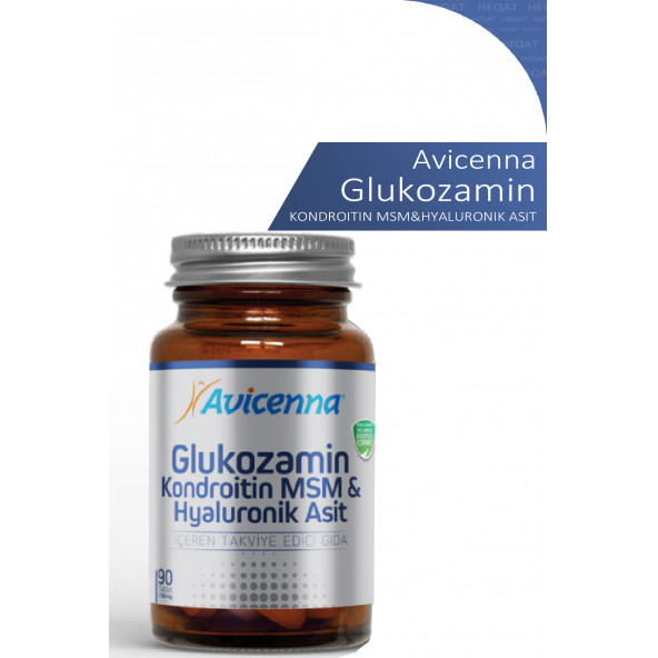 Avicenna - Glukozamin - Kondroitin MSM & Hyaluronik Asit İçeren Takviye Edici Gıda - 90 Tablet ürün görseli 1