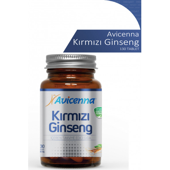 Avicenna - Kırmızı Ginseng içeren Takviye Edici Gıda - 500mg 130 Tablet - 8690088002564 ürün görseli 1
