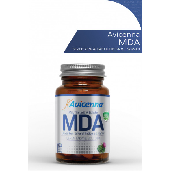 Avicenna - MDA- Devedikeni & Karahindiba & Enginar İçeren Takviye Edici Gıda - 60 Bitkisel Kapsül ürün görseli 1