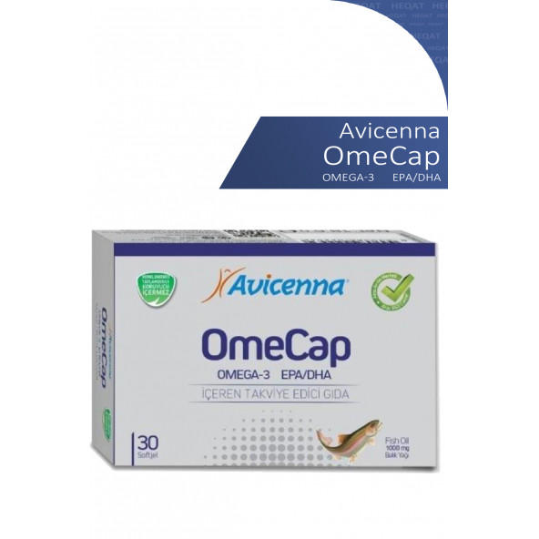 Avicenna - Omecap - Omega 3 İçeren Takviye Edici Gıda - 30 Softjel ürün görseli 1