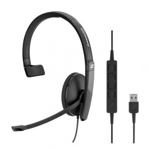 Sennheiser SC 130 USB CTRL Tek Taraflı USB Kablolu UC Kulaklığı ürün görseli 1