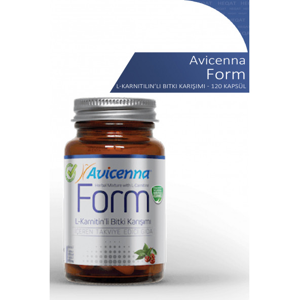 Avicenna - Form - L-Karnitin'li Bitki Karışımı İçeren Takviye Edici Gıda - 120 Bitkisel Kapsül ürün görseli 1