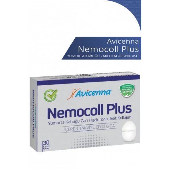 Avicenna - Nemocoll Plus - Yumurta Zarı Hyaluronik Asit İçeren Takviye Edici Gıda - 30 Kapsül ürün görseli 1