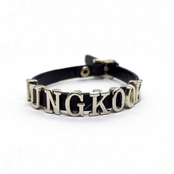 Siyah Jungkook Bts Army Suni Deri 21 cm Ayarlanabilir Bileklik ürün görseli 1
