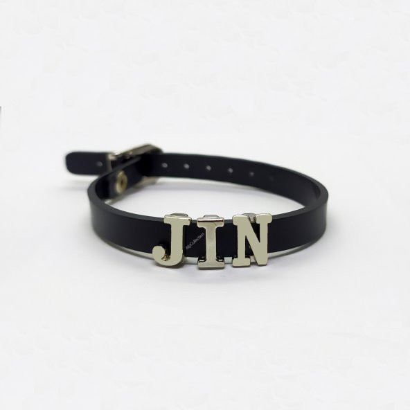 Siyah Jin Bts Army Suni Deri 21 cm Ayarlanabilir Bileklik ürün görseli 1