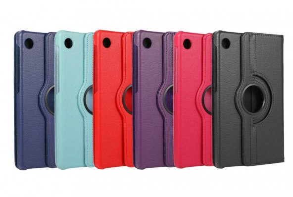Huawei Mate Pad T10 T10S Dönebilen Standlı Kapaklı Kılıf + Nano Esnek Cam Ekran Koruyucu ürün görseli 1