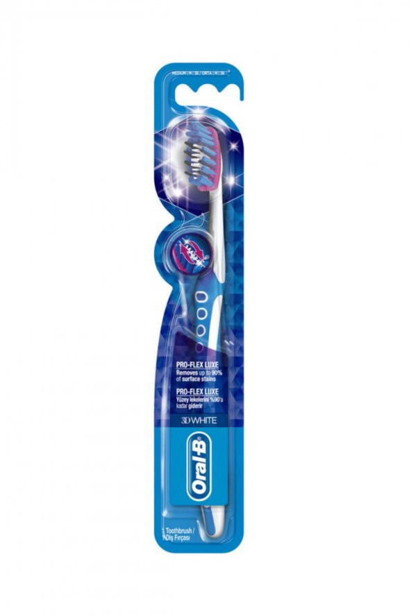 Oral-B Diş Fırçası Pro-Flex 3 Boyutlu Beyazlık Luxe 38 Orta ürün görseli 1