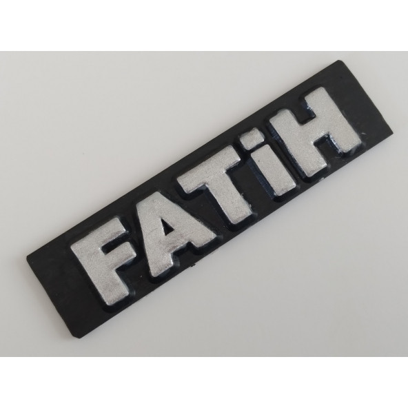FATİH yazısı PLASTİK 10cm (SPORT YAZI) ÇAMURLUK BAGAJ TORPİDO YAZISI ürün görseli 1