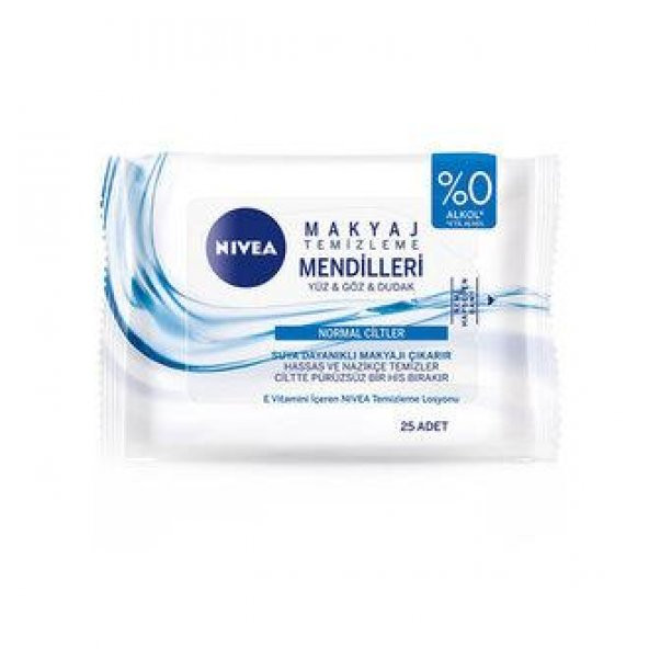 Nivea 3Ü 1 Arada Makyaj Temizleme Mendili Normal Cilt 25 Adet ürün görseli 1