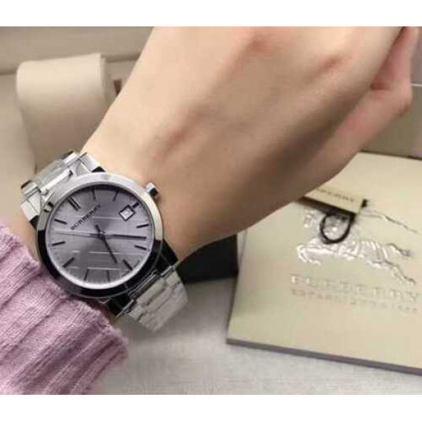 【早い者勝ち】 Burberry シルバー アナログ時計　BU9035 PTTAVM: Burberry BU9035 Bayan Kol Saati