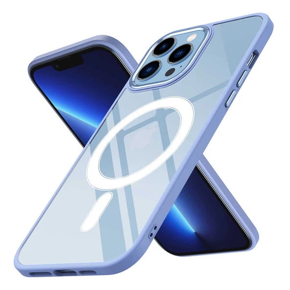 iPhone 12 Pro Max Kılıf Wireless Özellikli Krom Magsafe Kılıf ürün görseli 1