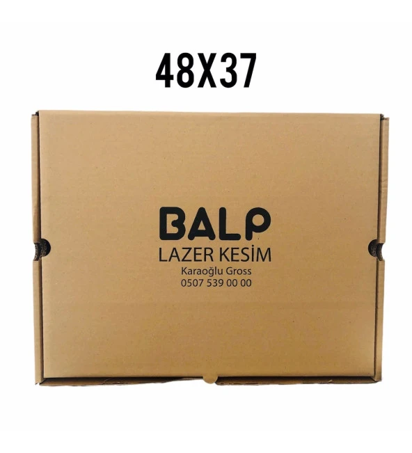 48x37cm Ebatında 50 Adet Üretim Fazlası Yazılı Karton Kutu ürün görseli 1
