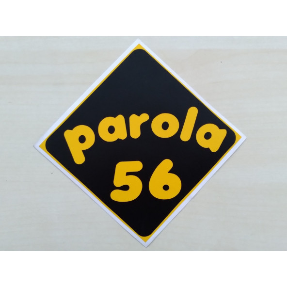 PLAKA 56 STİCKER SİYAH 11x11cm SİİRT PLAKA STİCKER, PAROLA 56 PLAKA ETİKETİ, 56 PLAKA ÇIKARTMASI ürün görseli 1