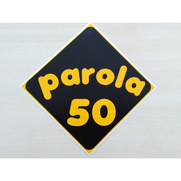 PLAKA 50 STİCKER SİYAH 11x11cm NEVŞEHİR PLAKA STİCKER, PAROLA 50 PLAKA ETİKETİ, 50 PLAKA ÇIKARTMASI ürün görseli 1