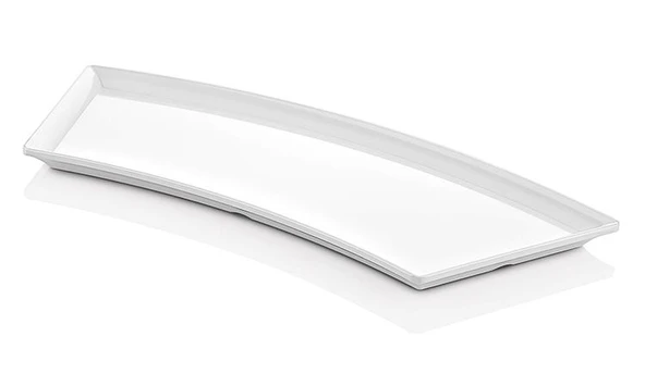Omnipazar Atlasform 708 Beyaz Sunum Tepsi 40x15 cm ürün görseli 1