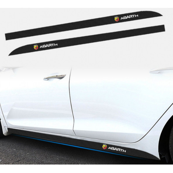 Fiat Abarth Logo Kapı Altı Uzun Sticker Arma New Style - Resim 4