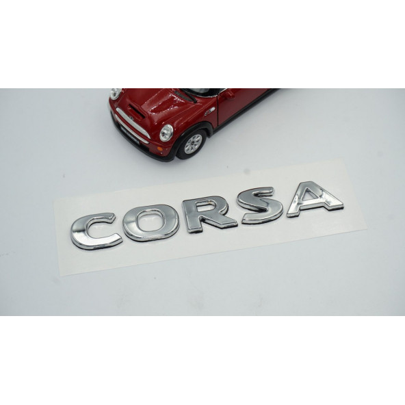 Opel Corsa 3M 3D Krom ABS Logo Amblem - Resim 2