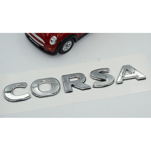 Opel Corsa 3M 3D Krom ABS Logo Amblem - Resim 3