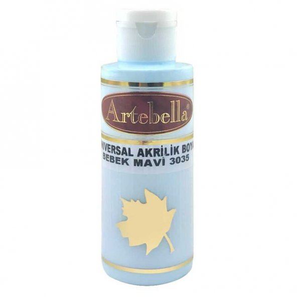 Bebek Mavi Akrilik Boya Artebella Bebek Mavi Akrilik Boya 3035 Bebek Mavi 130 ml ürün görseli 1