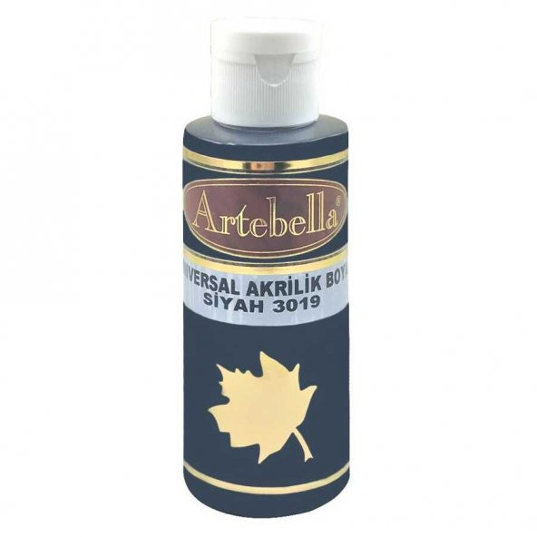 Siyah Akrilik Boya Artebella Siyah Akrilik Boya 3019 Siyah 130 ml ürün görseli 1