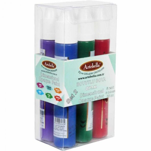 Akrilik Boya Opak Akrilik Boya Boyutlu Akrilik Boya Artebella Boyutlu Boya Opak 6 Lı Set-2 ABSBO001 ürün görseli 1