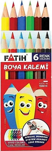 Kuru Boya Kalemi Tam Boy 6 Renk Fatih Kuru Boya Kalemi Tam Boy 6 Renk Karton Kutu ürün görseli 1