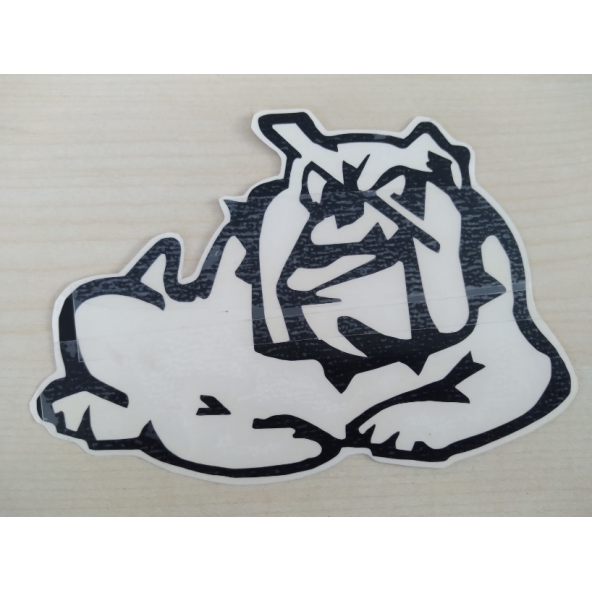 KIZGIN KÖPEK STİCKER 14x9,5cm PİTBUL KÖPEK STİCKER, KIZGIN KÖPEK ETİKETİ, KIZGIN KÖPEK ÇIKARTMASI ürün görseli 1