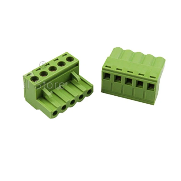 5 Pin 5.08mm Dişi Geçmeli Klemens  Yeşil ürün görseli 1