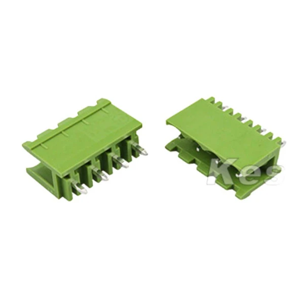 4 Pin Geçmeli Klemens 180' Erkek 5.08mm Yeşil ürün görseli 1