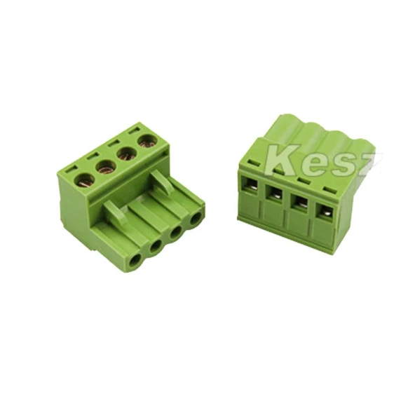 4 Pin 5.08mm Dişi Geçmeli Klemens  Yeşil ürün görseli 1