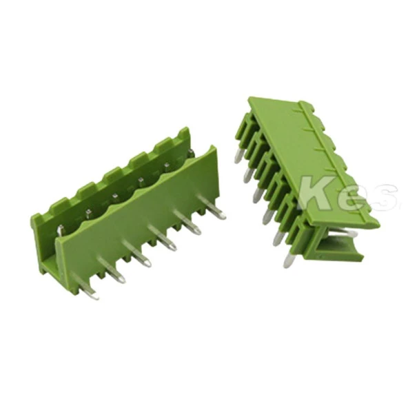 6 Pin Geçmeli Klemens 90' Erkek 5.08mm Yeşil ürün görseli 1