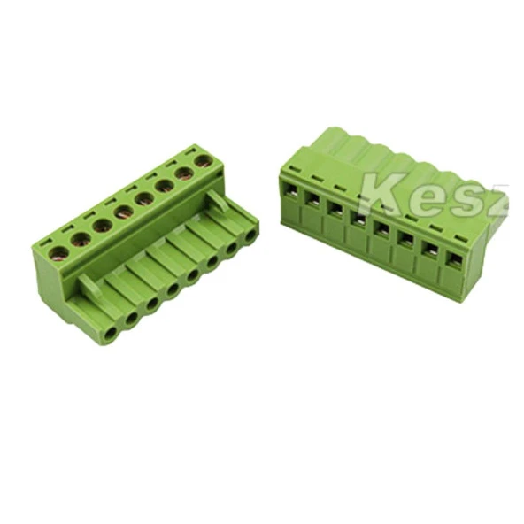 8 Pin 5.08mm Dişi Geçmeli Klemens  Yeşil ürün görseli 1