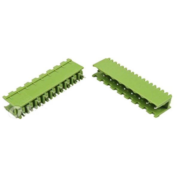 11 Pin Geçmeli Klemens 180' Erkek 5.08mm Yeşil ürün görseli 1