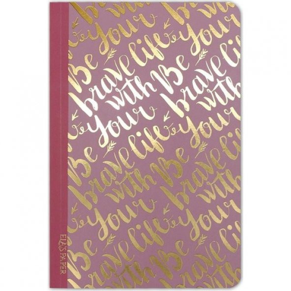Ela's Paper Brave Life Notes Çizgili Defter ürün görseli 1