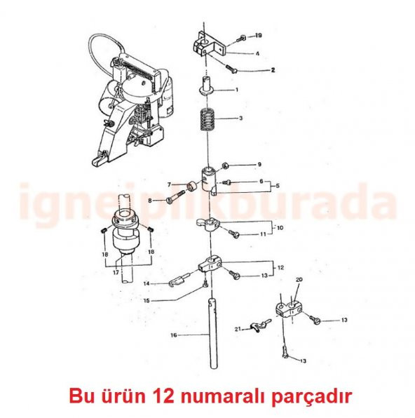 Çuval Ağzı Dikiş Makinesi Lüper Kütüğü ürün görseli 1