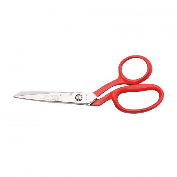 Merze 3257-7 Tırtırlı Kırmızı Saplı Yatık Regula Makası No:7 D-109 ürün görseli 1