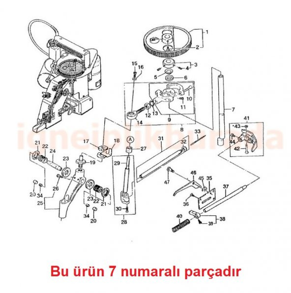 Çuval Ağzı Dikiş Makinesi Ana Mili ürün görseli 1