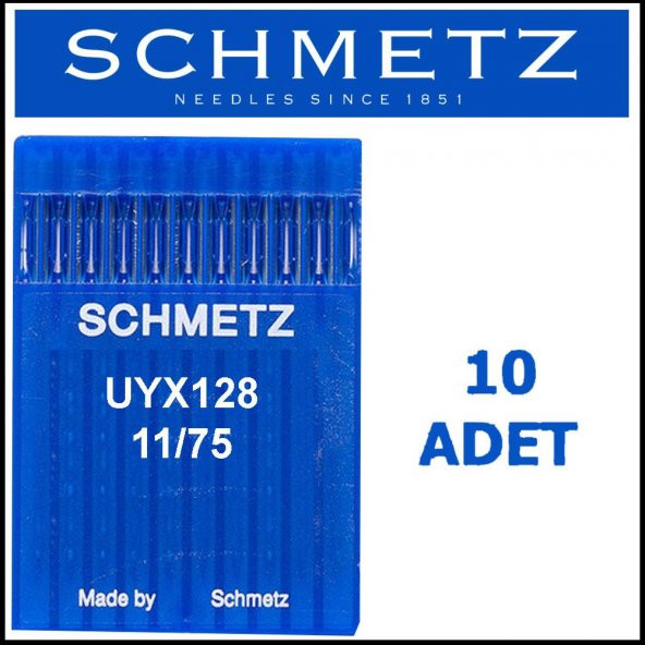 Schmetz Uyx128 Suk Uzun Reçme Makinesi İğnes 11/75 Numara ürün görseli 1