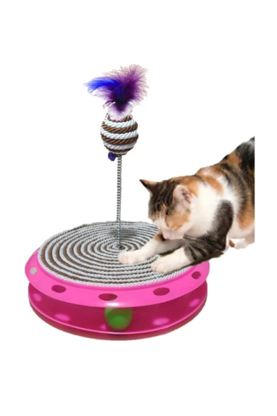 TİNEKE TEK katlı Tırmalama ve kedi oyuncağı KAHVERENGİ ürün görseli 1